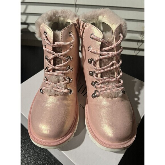 DREAM PAIRS Kids Girls Boys Ankle Booties Side Zipper Fashion Warm Snow Boots 4 - Picture 5 of 9